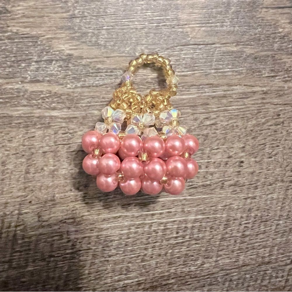 Swarovski Crystals Little Cute Pink Purse - Picture 2 of 7
